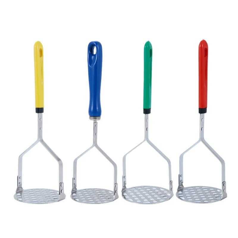 Mașină de zdrobire de cartofi din oțel inoxidabil Dispozitiv de zdrobire de legume pentru piure de fructe Produs de suc pentru alimente pentru bebeluși Presă de noroi Concasor de avocado dovleac Gadget de bucătărie