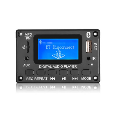 DC 5V 12V MP3 декодерна платка Декодиращ усилвател MP3 плейър Bluetooth 5.0 аудио модул WMA WAV TF USB FM радио за кола Handsfree разговор