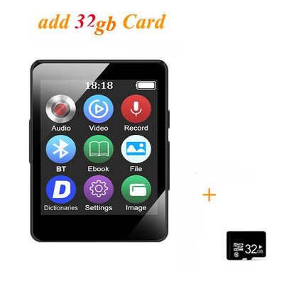 Mini nešiojamas MP3 muzikos grotuvas Studentų Walkman nešiojamas Bluetooth Sport HIFI muzikos grotuvas Mp4 vaizdo grotuvas Integruotas mikrofono garsiakalbis