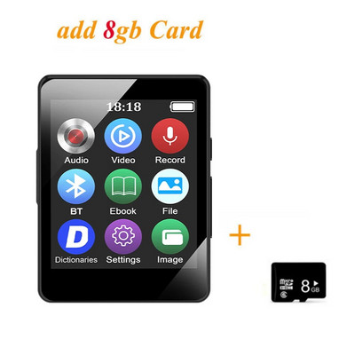 Mini nešiojamas MP3 muzikos grotuvas Studentų Walkman nešiojamas Bluetooth Sport HIFI muzikos grotuvas Mp4 vaizdo grotuvas Integruotas mikrofono garsiakalbis