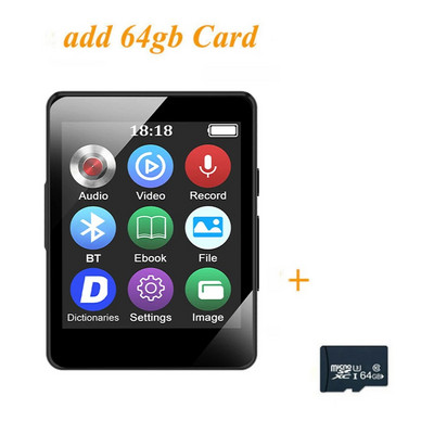 Mini nešiojamas MP3 muzikos grotuvas Studentų Walkman nešiojamas Bluetooth Sport HIFI muzikos grotuvas Mp4 vaizdo grotuvas Integruotas mikrofono garsiakalbis