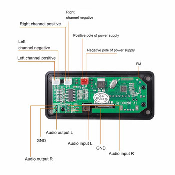 Ενισχυτής 50W Bluetooth 5.0 DIY Αποκωδικοποιητής MP3 25W DC 9V 12V Τροφοδοτικό USB Ραδιόφωνο TF FM MP3 Player για ηχείο μουσικής αυτοκινήτου