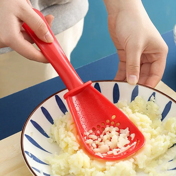Κουτάλι κουζίνας Πυρωτήρας πατάτας Διχτυωτός πλέγμα Σκόρδο τζίντζερ Τρίψιμο μεζούρα Ανθεκτικό στη θερμότητα Θρυμματιστής τροφίμων Home Gadgets μαγειρέματος