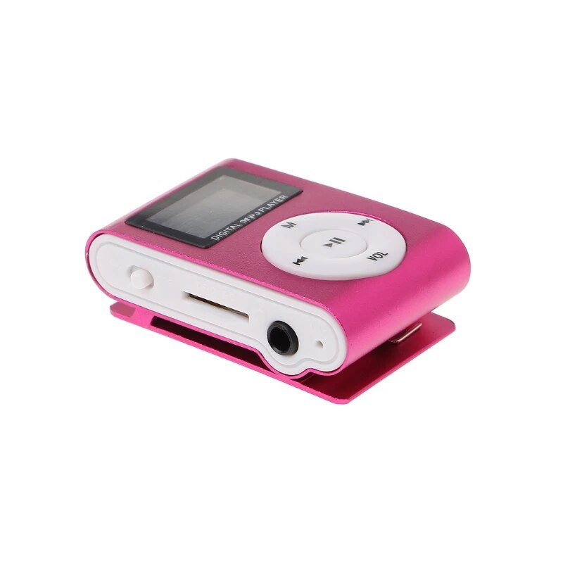 MX-801 Mini USB Metal Clip Υποδοχή κάρτας Micro TF Οθόνη LCD Μουσική MP3 Player