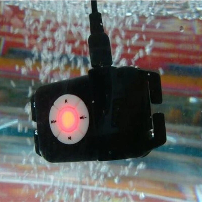 mp3 plaukimui Neperšlampamas MP3 grotuvas su ausinėmis FM mp3 naršymui su ausinių segtuku MP3 grotuvas muzikos grotuvas