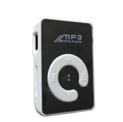 Mini Mirror Clip USB Mp3 muusikapleier Üliõpilassport Jooksmine Muusika Walkman Ultra Thin TF Card Kõlar Funktsioon MP3 mängija
