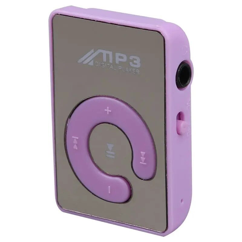 Mini Mirror Clip USB Mp3 muzikos grotuvas Studentas Sportas Bėgimas Muzika Walkman Ultra Thin TF kortelė Garsiakalbio funkcija MP3 grotuvas