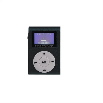 Mini Cube MP3 grotuvo ekranas Įkraunamas klipas tipo nešiojamas muzikos Walkman su USB kabeliu ir ausinėmis, palaiko TF kortelę