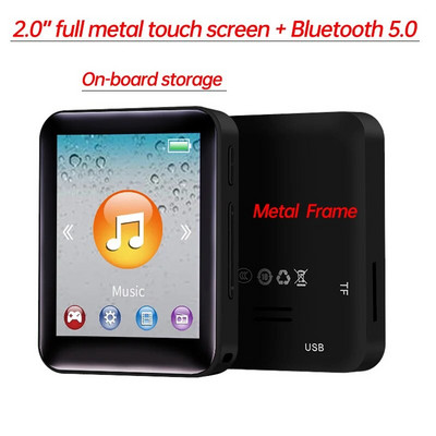 MP3 muzikos grotuvas Išorinis atkūrimas Walkman MP4 Compact nešiojamasis mini su ekranu P4 gali būti įdėta kortelė / įrašymas / daugiafunkcinis