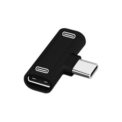 Dual 2 Az 1 USB-C Type C OTG kábeladapter osztó fülhallgató fejhallgató átalakító audio töltő adapter