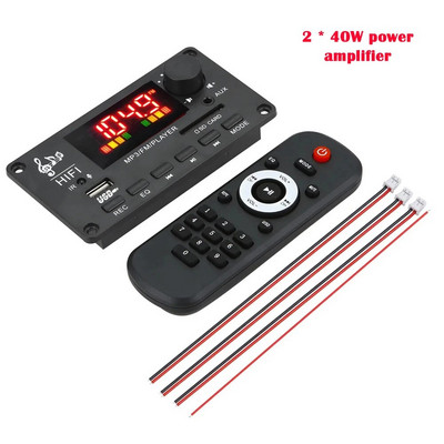 100W pojačalo MP3 ploča dekodera Bluetooth 5.0 12V 22V 50*2W Handsfree DIY Music Player USB snimanje FM AUX radio za zvučnik