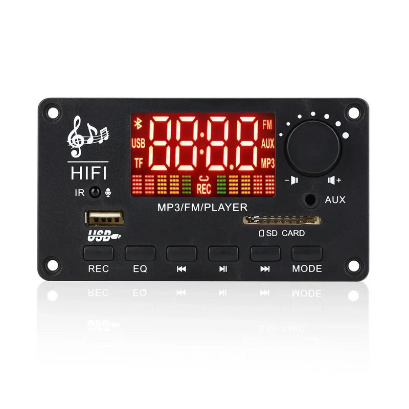 100 W pastiprinātājs MP3 dekodera plate Bluetooth 5.0 12V 22V 50*2W brīvroku DIY mūzikas atskaņotājs USB ierakstīšana FM AUX radio skaļrunim