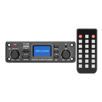Цифров аудио плейър Bluetooth MP3 плейър декодер платка 128X64 DOTS LCD USB SD BT FM музикален плейър модул TPM119B