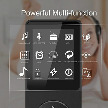 Συμβατό με Bluetooth Mp3 Music Player Φορητό ραδιόφωνο Mp4 Fm Εξωτερικό Εξαιρετικά λεπτό στυλό εγγραφής MP3 για μαθητές