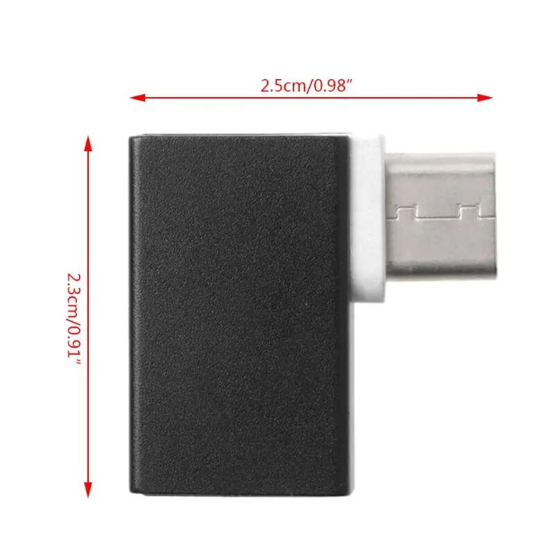 90 stupnjeva izdržljiv tip C na USB ženski podatkovni OTG adapter kompatibilan za Android telefon za MACBOOK