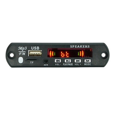 5/12V MP3 WMA dekóder kártya USB TF FM rádió Bluetooth-kompatibilis 5.0 audio MP3 lejátszó modul autós távirányítóval