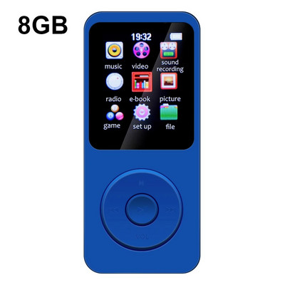 Muzica MP3 Player Ecran de 1,8 inchi Player muzical portabil Suport sunet HIFI Card TF 128G cu înregistrare video/voce/radio FM/carte electronică