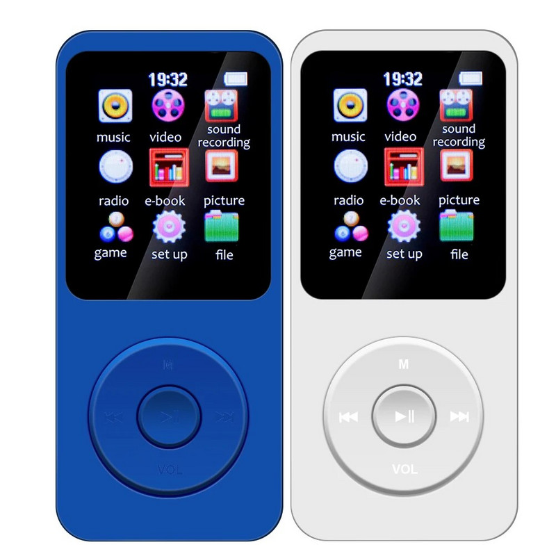 Muzica MP3 Player Ecran de 1,8 inchi Player muzical portabil Suport sunet HIFI Card TF 128G cu înregistrare video/voce/radio FM/carte electronică