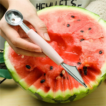 Πολυλειτουργικό μαχαίρι για σκάλισμα φρούτων Καρπούζι Baller Ice Cream Dig Ball Scoop Spoon Baller Κουζίνα DIY Κρύα πιάτα Εργαλεία Gadgets