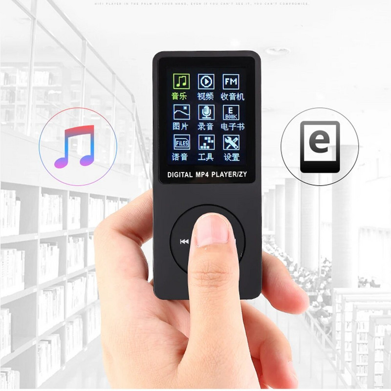 Φορητό Mp4 Player Οθόνη 1,8 ιντσών Fm Ραδιόφωνο Βιντεοπαιχνίδια Ταινία FM Stereo Radio Jpeg Λειτουργία περιήγησης φωτογραφιών Mp3 Players