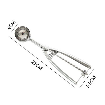 Kuglica za voće od nehrđajućeg čelika Loptica za kopač sladoleda Višenamjenska kuglica za vrhnje Lubenica Hrpe žlica Kuhinjski gadget