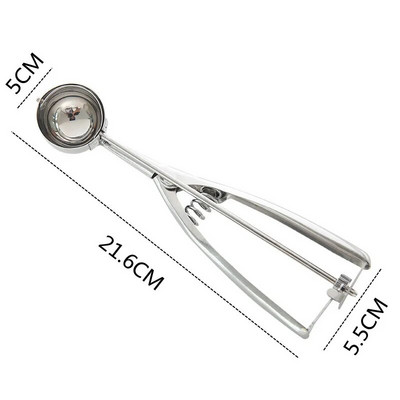 Kuglica za voće od nehrđajućeg čelika Loptica za kopač sladoleda Višenamjenska kuglica za vrhnje Lubenica Hrpe žlica Kuhinjski gadget