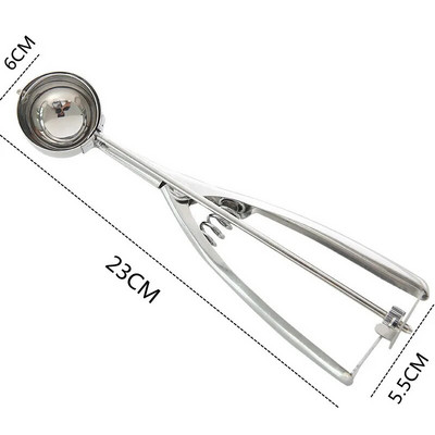 Kuglica za voće od nehrđajućeg čelika Loptica za kopač sladoleda Višenamjenska kuglica za vrhnje Lubenica Hrpe žlica Kuhinjski gadget