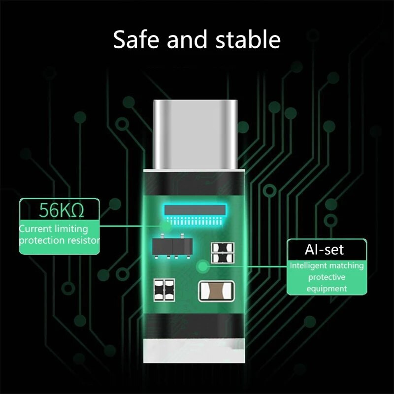 10 vnt Universalus Micro USB į C tipo duomenų perdavimo keitiklį Duomenų perdavimo priedai, naudojami visiems C tipo kištukams