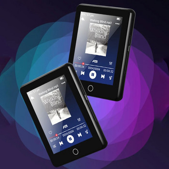 4/8/16/32GB MP3 MP4 плейър 2,5-инчов пълен сензорен екран Музикален MP3 MP4 плейър Съвместим с Bluetooth 5.0 Поддръжка на FM радио/Електронна книга