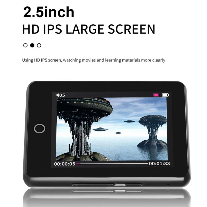 4/8/16/32 GB MP3 MP4 grotuvas 2,5 colio viso jutiklinio ekrano muzika MP3 MP4 grotuvas Su Bluetooth suderinamas 5.0 palaikymas FM radijas / el. knyga