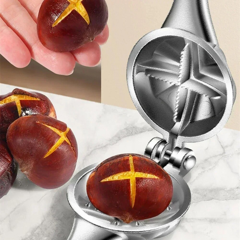 Kaštonų atidarytuvas Kaštonų spaustukas Graikinių riešutų replės Kaštonų apvalkalo pjaustytuvas Riešutų traškiklis Sheller Virtuvės įrankis Graikinių riešutų spaustukų skustuvas