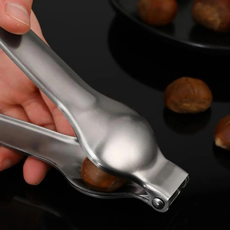 2-ühes roostevabast terasest kiir kastaniavaja kiirklamber Kreeka pähkli tangid lõikur pähklipuruja köögividinad tööriistatarvikud