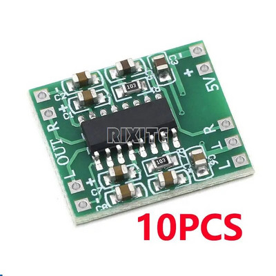 1-10 Vnt PAM8403 Audio 2x3W Mini skaitmeninis galios stiprintuvo plokštė D klasės stereo garso stiprintuvo moduliui 5V galia