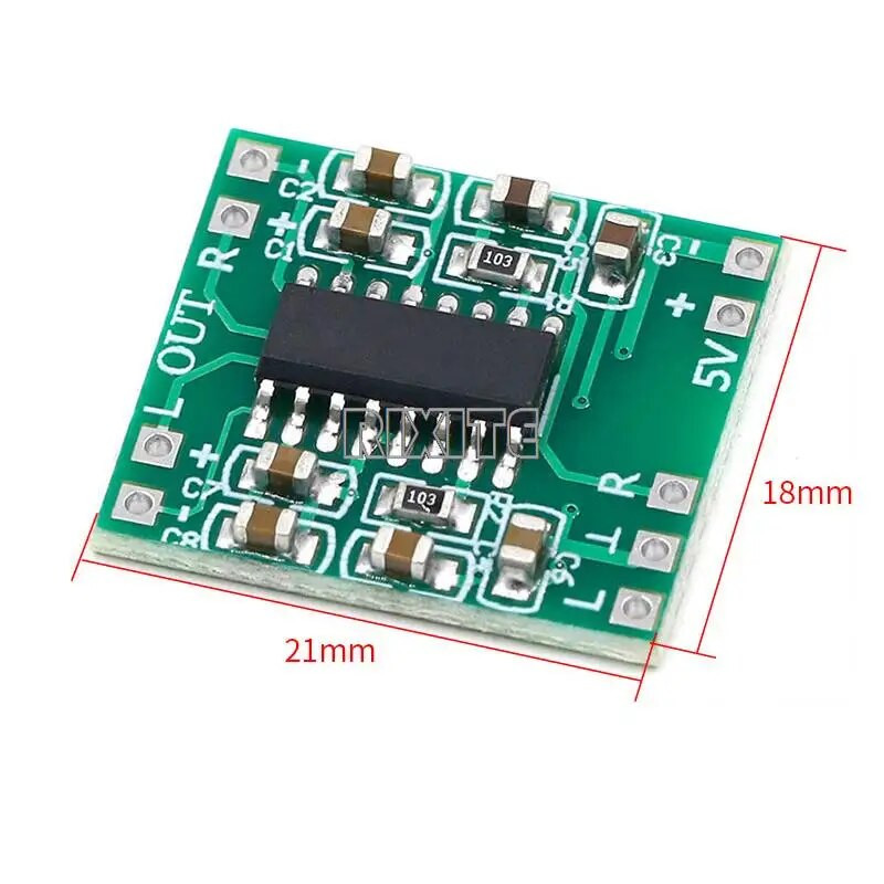 1-10 gab PAM8403 Audio 2x3W Mini digitālā jaudas pastiprinātāja plate D klases stereo audio pastiprinātāja modulim 5V jauda