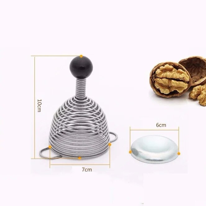 Pecan Clip Kuhinjski alat za guljenje Opruga od nehrđajućeg čelika Lješnjak Guljenje oraha Razbijanje oraha Slomljena ljuska Zlatno zvono
