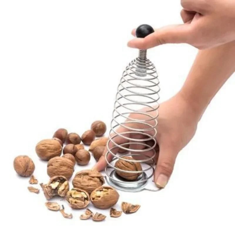Pecan Clip Kuhinjski alat za guljenje Opruga od nehrđajućeg čelika Lješnjak Guljenje oraha Razbijanje oraha Slomljena ljuska Zlatno zvono