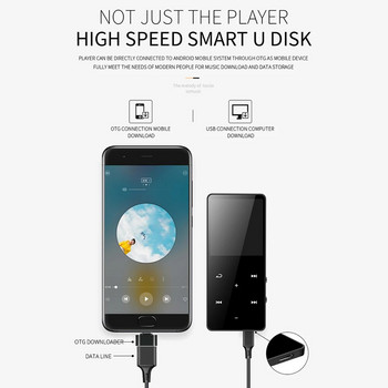 Нов HiFi преносим Mp3 Mp4 Hifi музикален плейър Bluetooth съвместима поддържаща карта с Fm будилник Електронна книга Вграден високоговорител