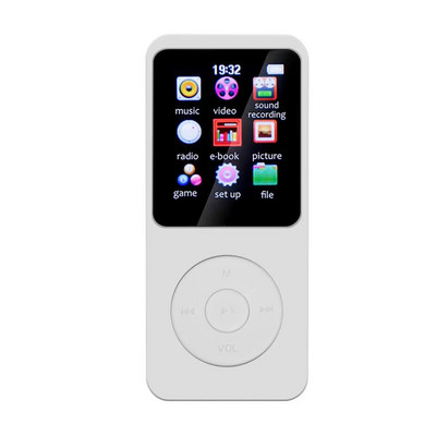 1,8-инчов цветен екран, електронна книга, Walkman, вграден високоговорител, аудиорекордер, съвместим с Bluetooth 5.0 музикален плейър, Walkman за Windows 8
