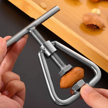 Машина за отваряне на ядки Инструмент за черупки от неръждаема стомана Macadamia Nut Cracker Аксесоари за отваряне на домакинска кухня Gadget Peller
