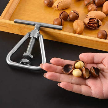 Μηχάνημα ανοιχτήρι παξιμαδιών Εργαλείο καρυδιών Shell από ανοξείδωτο χάλυβα Macadamia Nut Cracker Οικιακά Αξεσουάρ ανοίγματος κουζίνας Gadget Peller