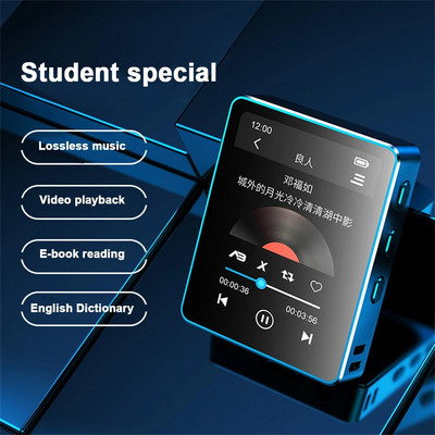 5.0 veszteségmentes zene MP3 lejátszó Walkman MP3 MP4 automatikus felolvasás minijáték 2,5 hüvelykes MP5 e-könyv videolejátszó