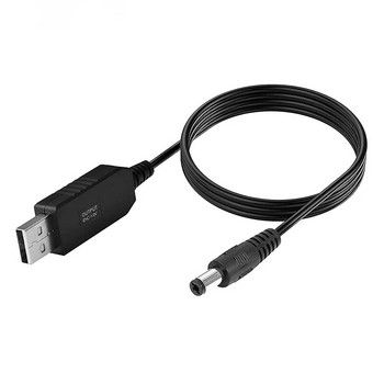 5,5*2,1 mm WiFi към Powerbank кабелен конектор DC 5V до 12V USB кабел Boost Converter Step-up кабел за Wifi рутер Модем Вентилатор