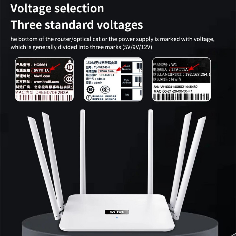 TISHRIC 5 V USB DC 12 V 9 V maitinimo kabelis iš USB į nuolatinės srovės keitiklio laidas, skirtas maršrutizatoriaus lizdui 5,5 / 3,5 mm maitinimo šaltinio kištuko lizdas per „Powerbank“