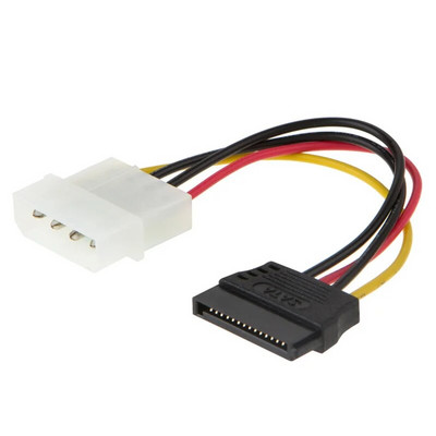 1 vnt Serial ATA SATA 4 kontaktų IDE Molex iki 1/2/3 iš 15 kontaktų HDD maitinimo adapterio kabelis Karšta visame pasaulyje akcija