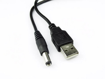 USB към DC жак за захранващ кабел USB DC 2.0*0.6mm 2.5*0.7mm 3.5*1.35mm 4.0*1.7mm 5.5*2.1mm 5V DC Barrel Jack Конектор за USB захранващ кабел