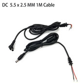 1vnt 1,2 m DC 5,5 x 2,5 5,5 x 2,5 mm maitinimo kištuko jungtis su laidu / laidu, skirtas Toshiba Asus Lenovo nešiojamojo kompiuterio adapteriui AQJG Naujas
