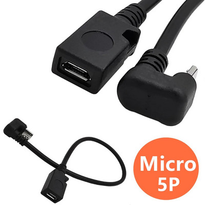 U formos 180 laipsnių kampu USB 3.1 C tipo vyriškas ir moteriškas Micro Mini Type-C USB otg USB-C įkrovimo duomenų keitiklio adapterio laidas