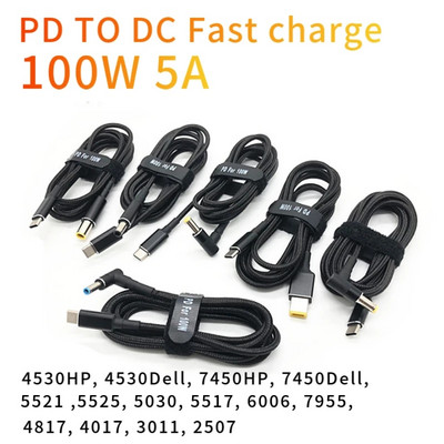 45W 65W 90W 100W USB тип C PD кабел за зареждане Кабел USB C щепсел Преобразувател към захранващ адаптер за лаптоп Конектор за универсални лаптопи