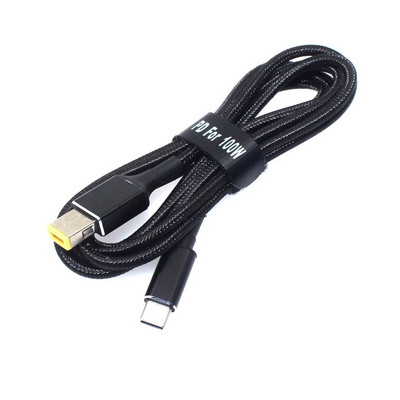 45W 65W 90W 100W USB tipo C PD įkrovimo kabelio laidas USB C kištukas Keitiklis į nešiojamojo kompiuterio maitinimo adapterio jungtį universaliems nešiojamiesiems kompiuteriams