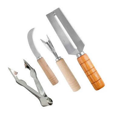 Nerūdijančio plieno ananasų skustuvas Braškių Huller vaisių drožimo peilis Neslystantis virtuvės priedai Ananasų šerdies pjaustyklė